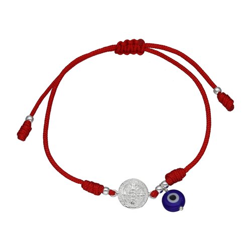 Pulsera Hilo Rojo Ajustable San Benito Abad Ojo Turco