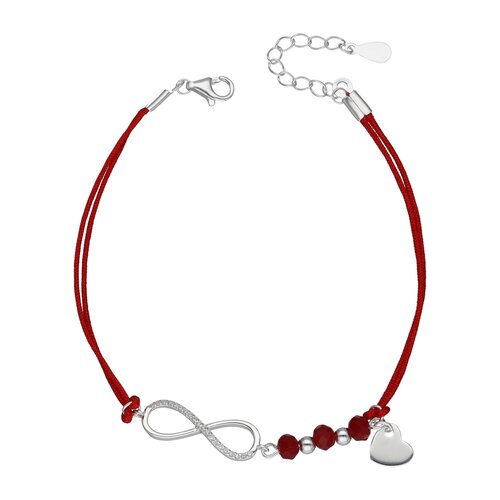 Pulsera Hilo Rojo Infinito Circones Cristales