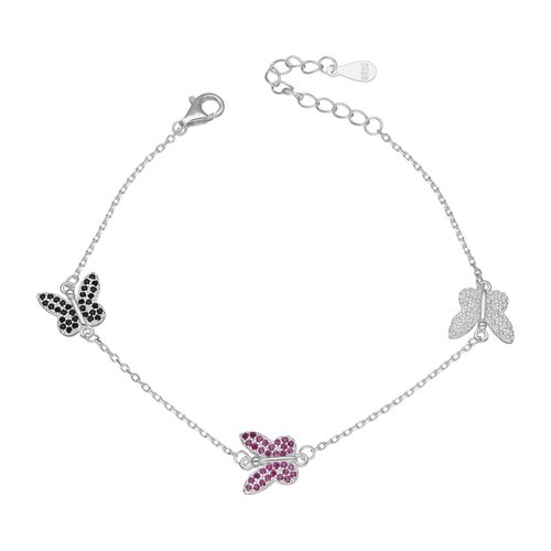 Pulsera Mariposas Circones Multicolor