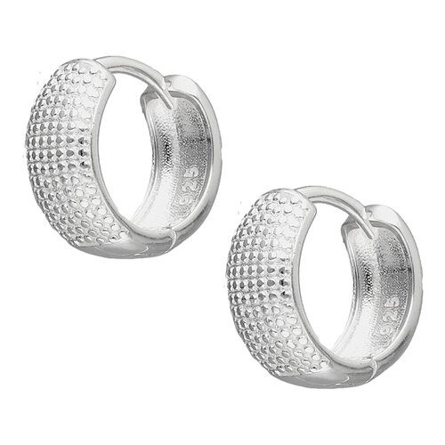 Argolla Huggie Puntos 13 mm