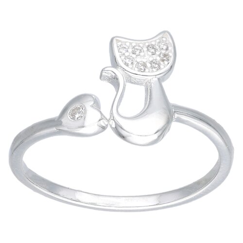 Anillo Ajustable Gatito Corazón Circones