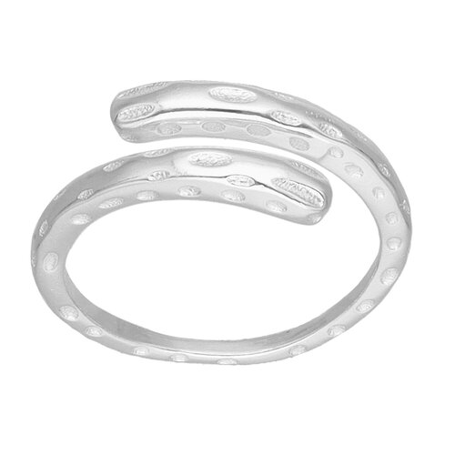 Anillo Ajustable Serpiente Facetado