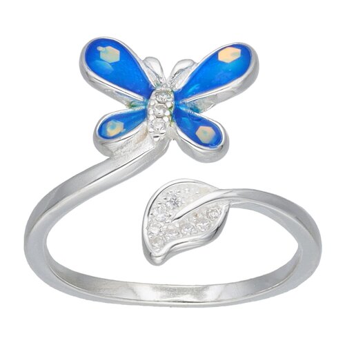 Anillo Mariposa Hoja Esmaltado Circones