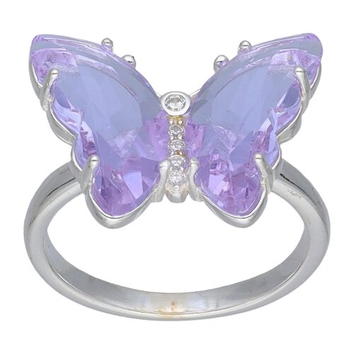 Anillo Mariposa Cristal Hecho con Swarovski® Lila