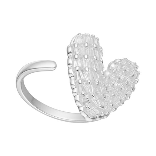 Anillo Chunky Corazón Circones Baguette