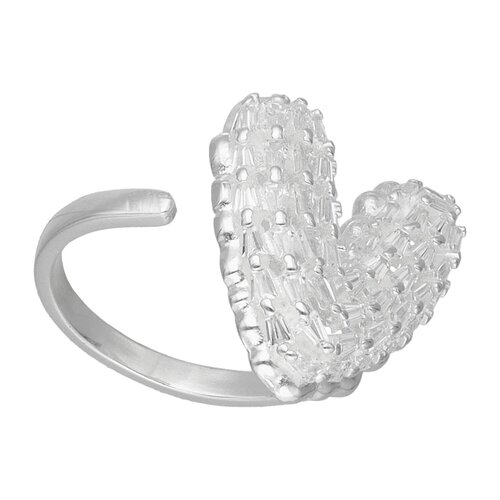 Anillo Chunky Corazón Circones Baguette