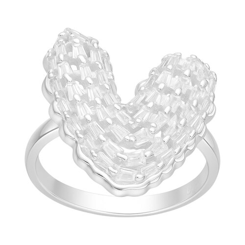 Anillo Chunky Corazón Circones Baguette