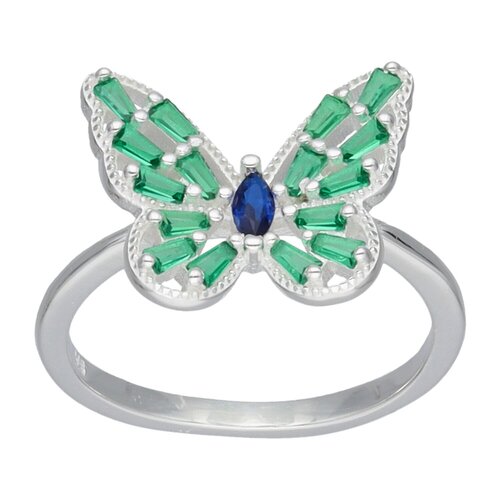 Anillo Mariposa Circones Baguette Multicolor