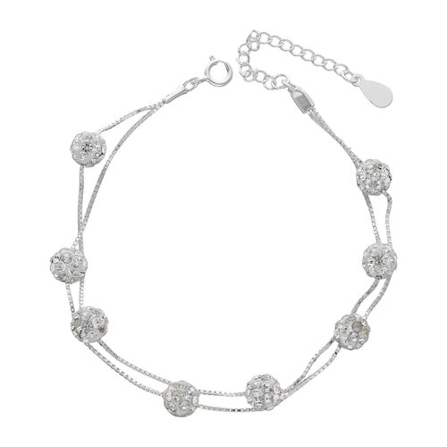 Pulsera Veneciana Doble Strass