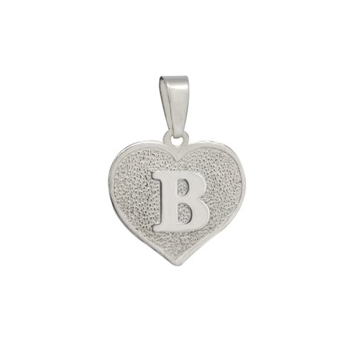 Colgante Corazón Letra B