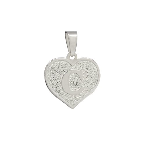 Colgante Corazón Letra C