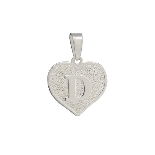 Colgante Corazón Letra D