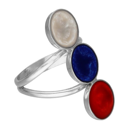 Anillo Círculos Tricolor Metalizado