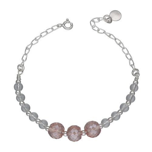 Pulsera Cristales Hecho con Swarovski® Rosa