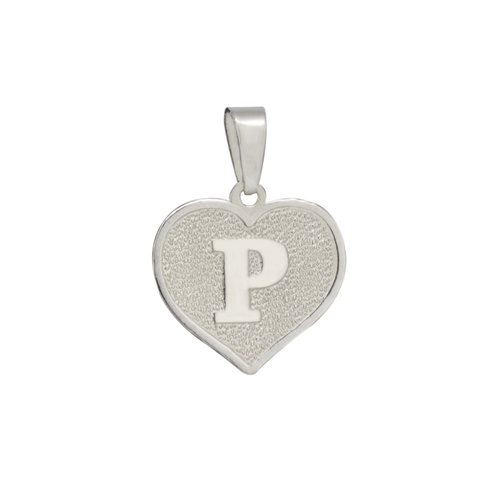 Colgante Corazón Letra P