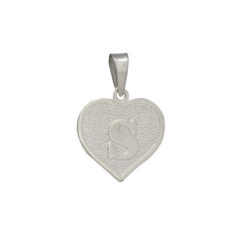 Colgante Corazón Letra S