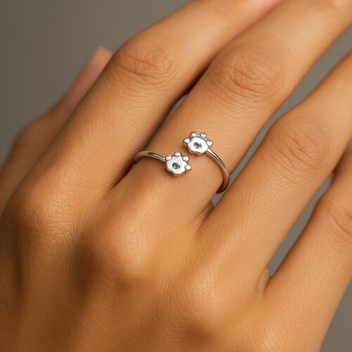 Anillo Patitas Corazón