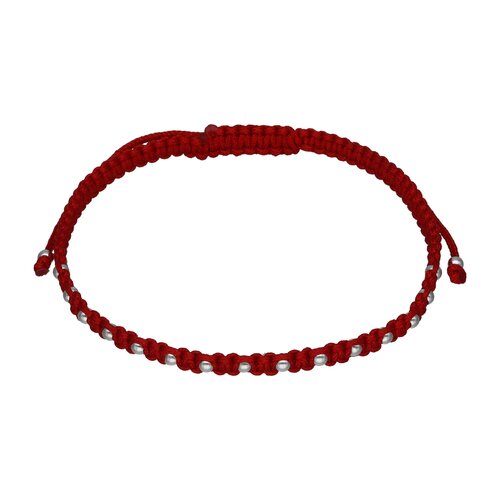 Pulsera Hilo Rojo Ajustable Esferas