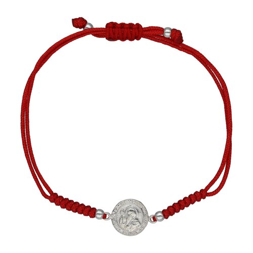 Pulsera Hilo Rojo Ajustable San Benito