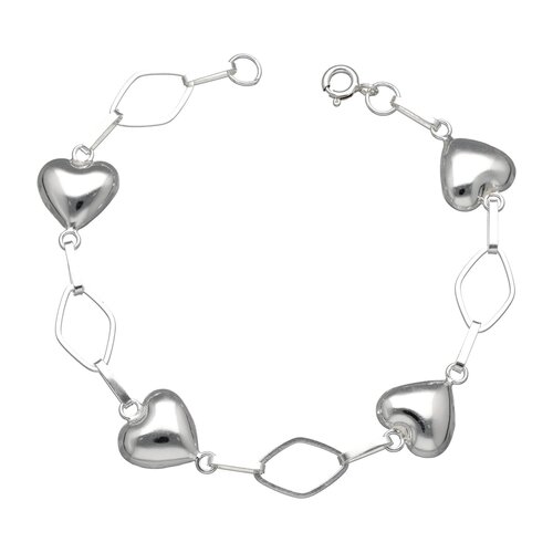 Pulsera Corazones Rombos