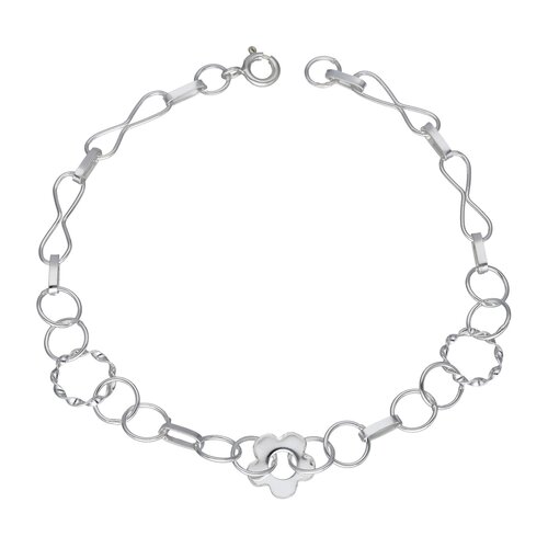 Pulsera Flores Círculos Infinitos