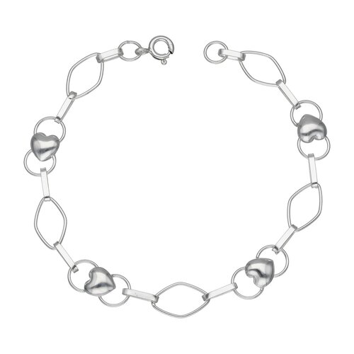 Pulsera Corazón Rombos