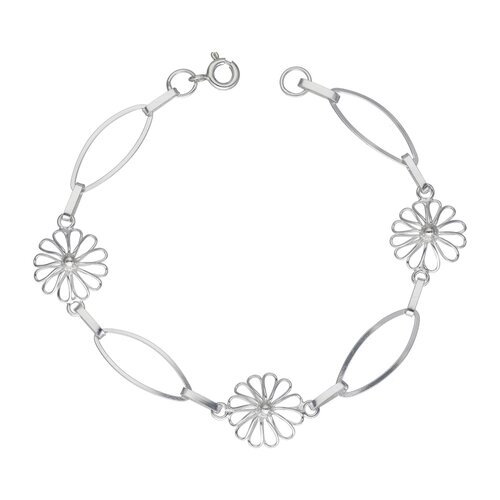 Pulsera Flores Óvalos