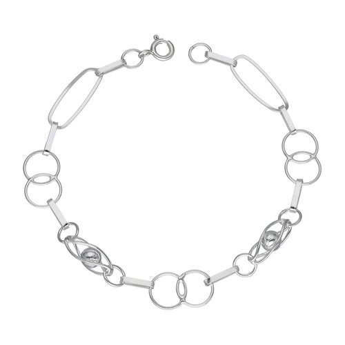 Pulsera Esferas Círculos Entrelazados