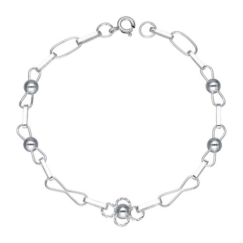 Pulsera Flor Medias Esferas