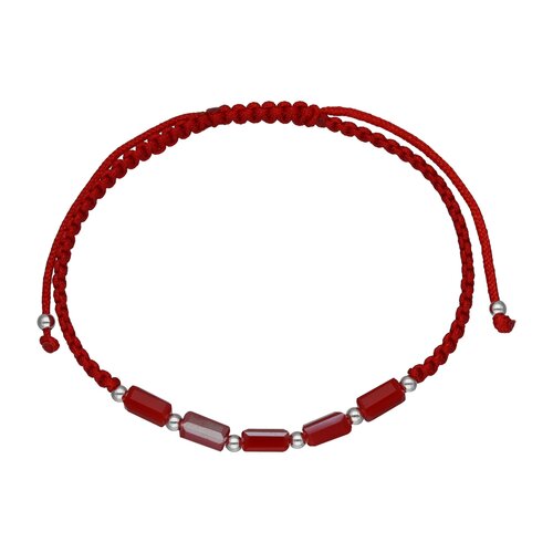 Pulsera Hilo Rojo Ajustable Cristales Esferas