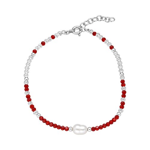 Pulsera Cristales Perla Desigual Esferas