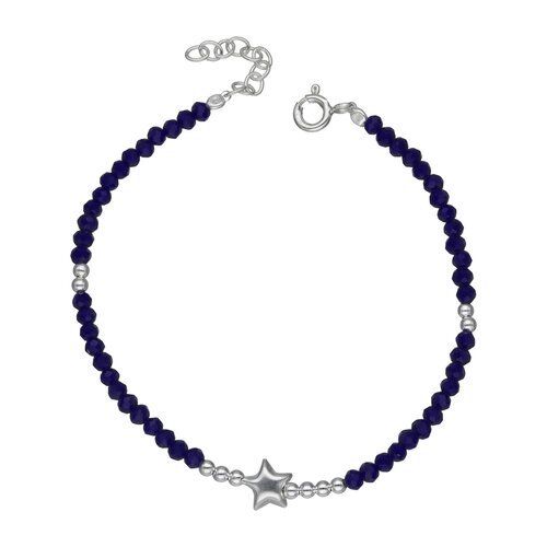 Pulsera Estrella Esferas Cristales Azules