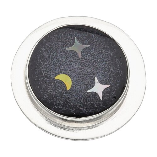 Anillo Media Luna Estrellas Fugaz Escarchado Multicolor