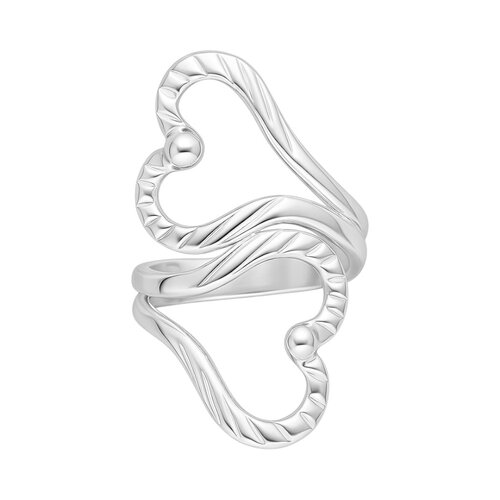 Anillo Ajustable Corazones Facetados