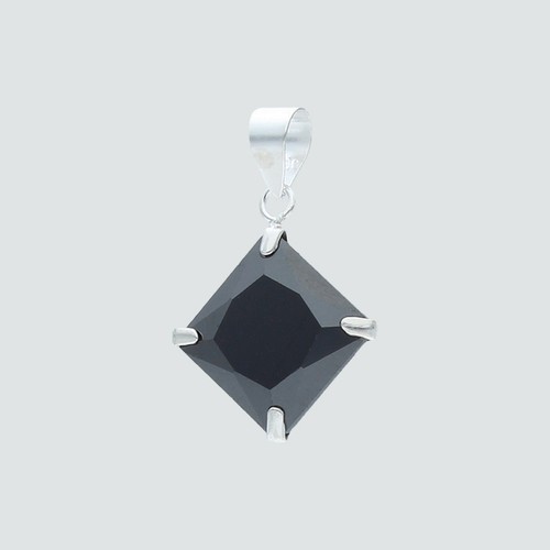 Colgante Circón Onix 8x8 mm
