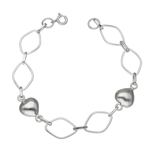 Pulsera Corazones Rombos