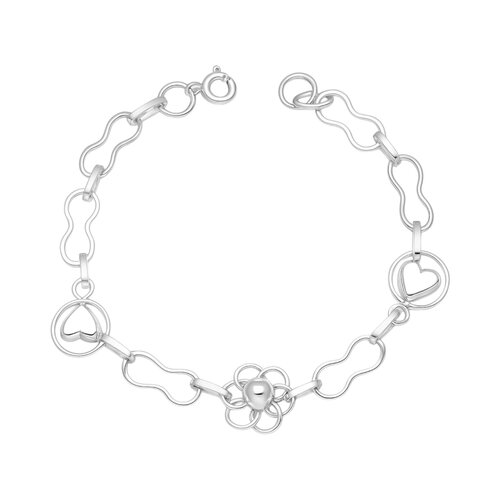 Pulsera Flor Infinitos Corazones