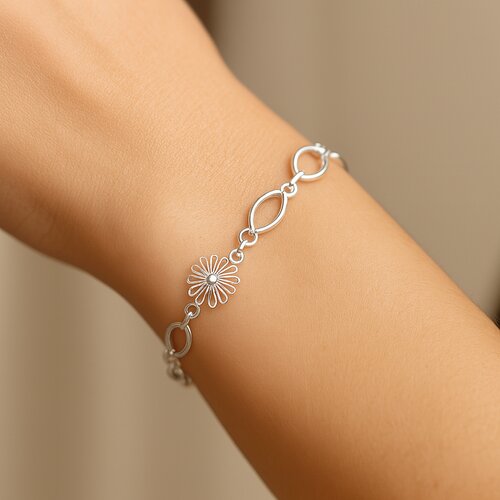 Pulsera Flores Óvalos