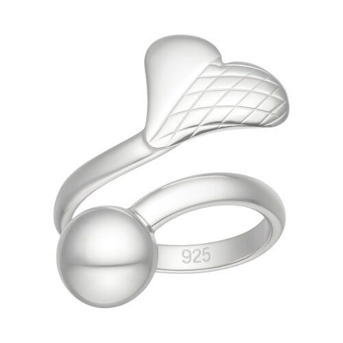 Anillo Corazón Facetado Media Esfera