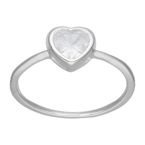 Anillo Corazón Circón Solitario