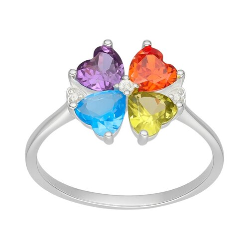 Anillo Trébol Corazones Circones Multicolor