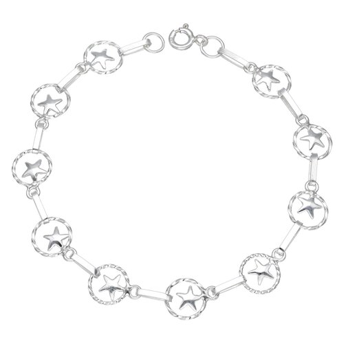 Pulsera Estrellas Círculos Entorchados