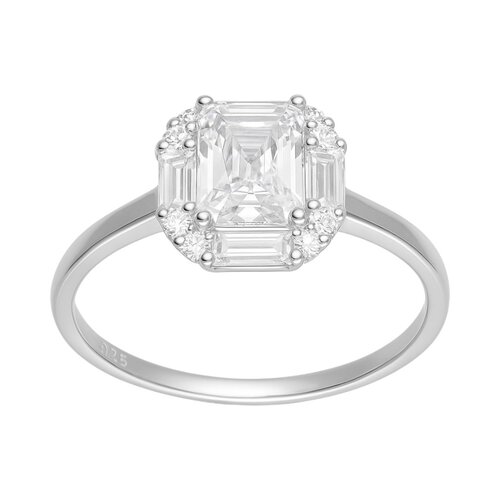 Anillo Circón Baguette Solitario