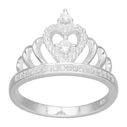 Anillo Corona Corazón Circones