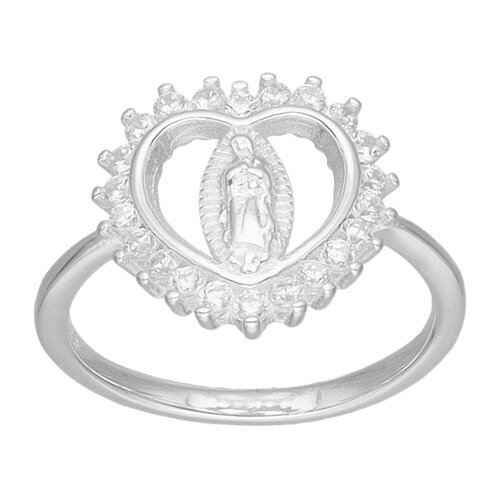 Anillo Corazón Virgen de Guadalupe Circones