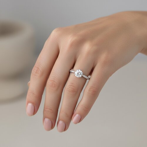 Anillo Circón Solitario