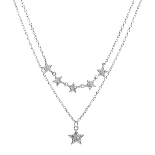 Collar Doble Estrellas Circones