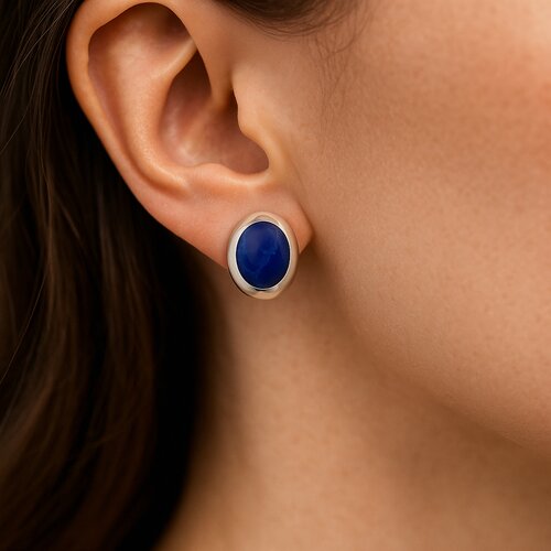 Aro Óvalo Lapislázuli