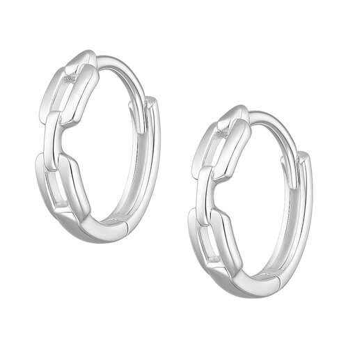 Argolla Huggie Eslabones 13 mm