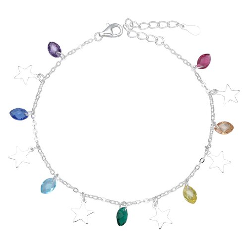 Pulsera Estrellas Cristales Hecho con Swarovski® 7 Chakras